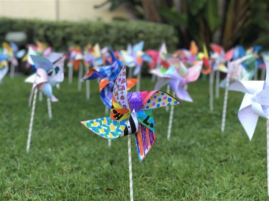 Pinwheels for Peace Echo Horizon School