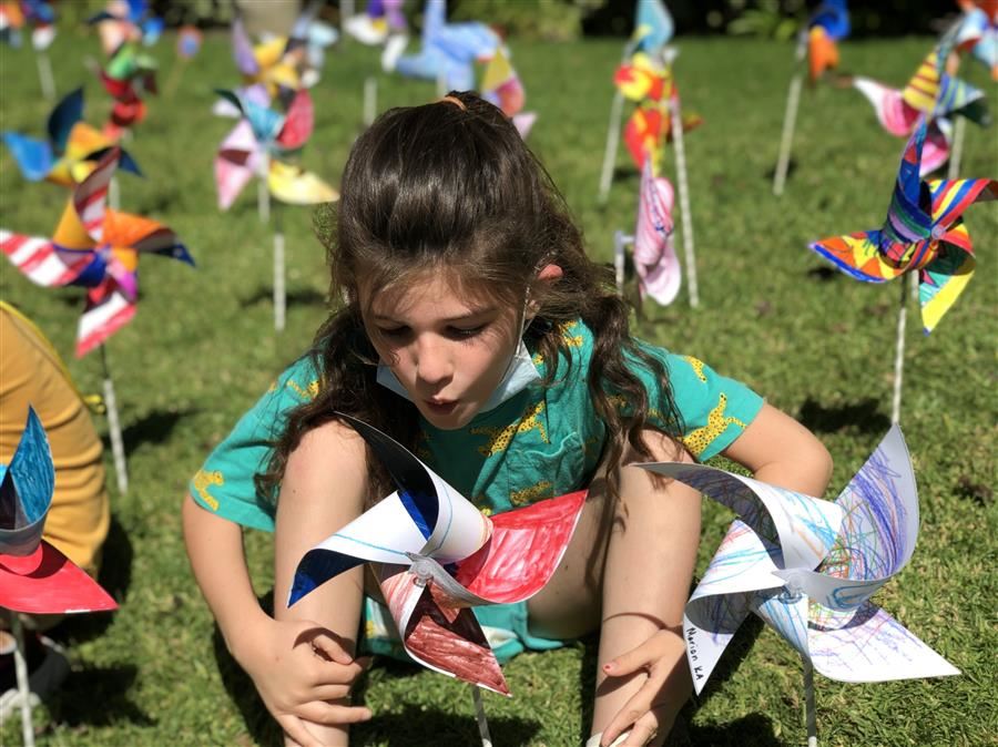 Pinwheels for Peace Echo Horizon School